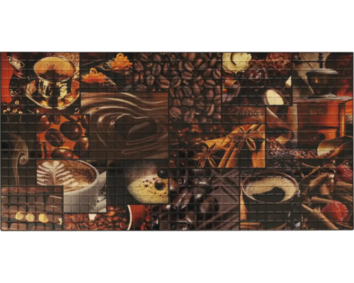 Panou decorativ PVC Mosaic Coffee flavour 95,5x48 cm Placă de mozaic cu motive de cafea și ciocolată