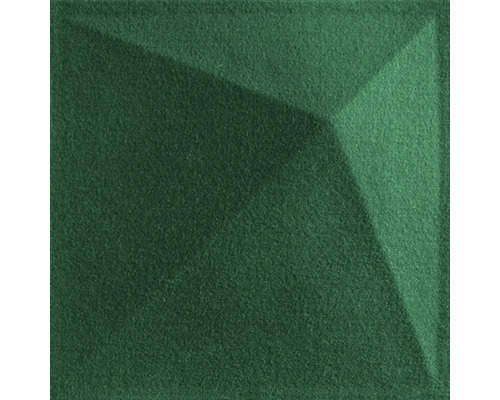 Panou decorativ pâslă 3D-Felt Diamond verde 40x40 cm
