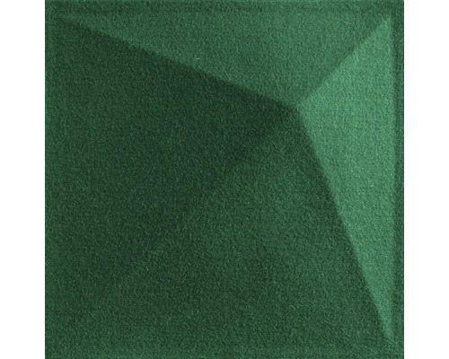 Panou decorativ pâslă 3D-Felt Diamond verde 40x40 cm Panou acustic verde cu design tridimensional pentru absorbția sunetului