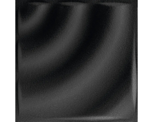 Panou decorativ pâslă 3D-Felt Wave negru 40x40 cm