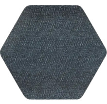 Placă de podea hexagonală cu textură de material textil