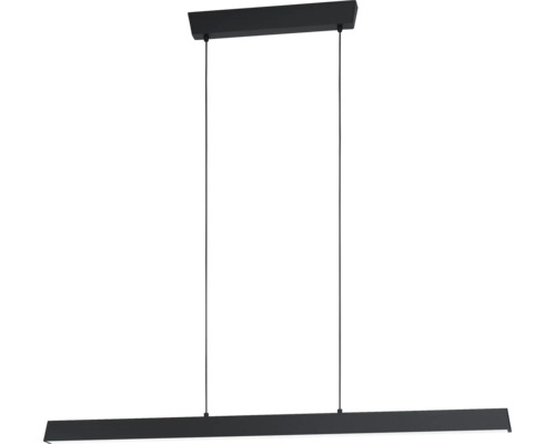 Pendul cu LED integrat Eglo Crosslink 35W 4200 lumeni, lumină RGBW, negru Lumină suspendată neagră cu sursă de lumină LED