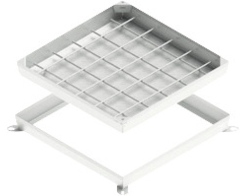 Grilaj pătrat pentru puț de lumină cu grilaj și cadru