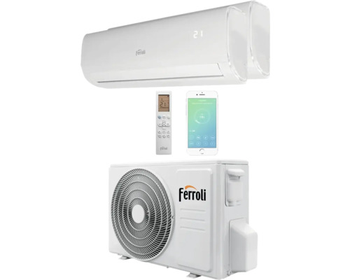 Aparat aer condiționat Ferroli Multisplit Giada M WiFi Smart 2x9000 BTU, alb, fără kit de instalare