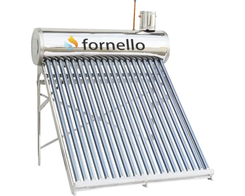 Panou solar nepresurizat pentru producere apă caldă Fornello, cu rezervor inox 165 l, 20 tuburi vidate