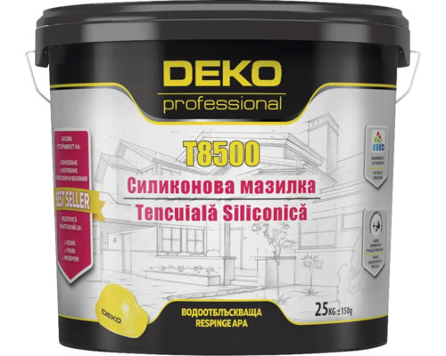 Tencuială decorativă siliconică Deko Professional T8500 R25 PAS 25 kg