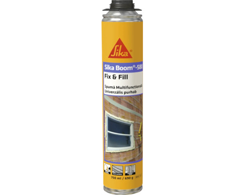 Spumă poliuretanică Sika Boom 580 Fix&Fill 750 ml pentru pistol