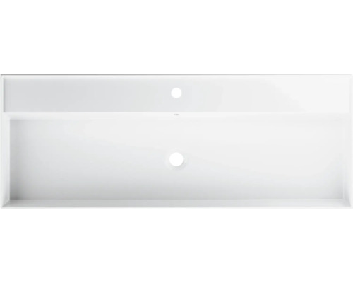 Chiuvetă din ceramică sanitară cu orificiu pentru robinet și preaplin