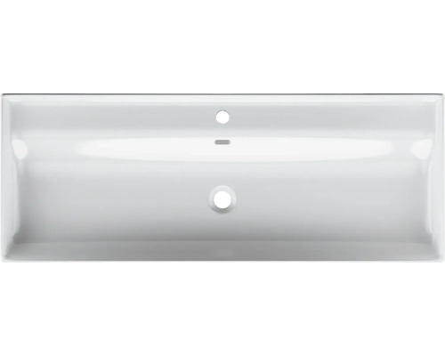 Chiuvetă dreptunghiulară din ceramică, vedere de sus