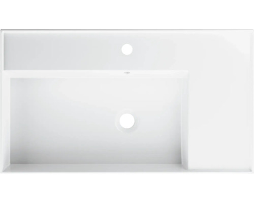 Lavoar ceramic cu orificiu pentru robinet și preaplin