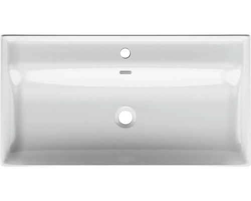 Lavoar ceramic cu orificiu pentru robinet și preaplin