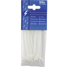 Pachet de legături de cablu, 50 bucăți, dimensiune 2,5 x 100 mm