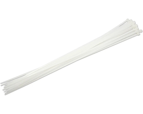 Set de coliere de cablu albe