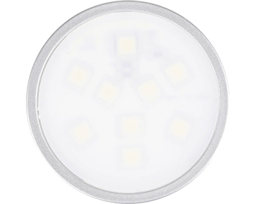 Bec LED cu ramă argintie