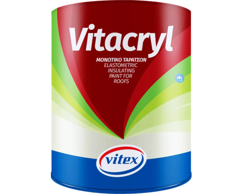 Vopsea hidroizolantă pentru terase și acoperișuri Vitex Vitacryl alb 750 ml