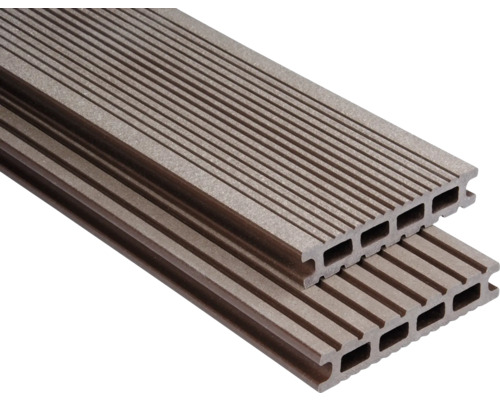 Profil WPC Konsta pentru terasă ciocolatiu periat 26x145x1000 mm