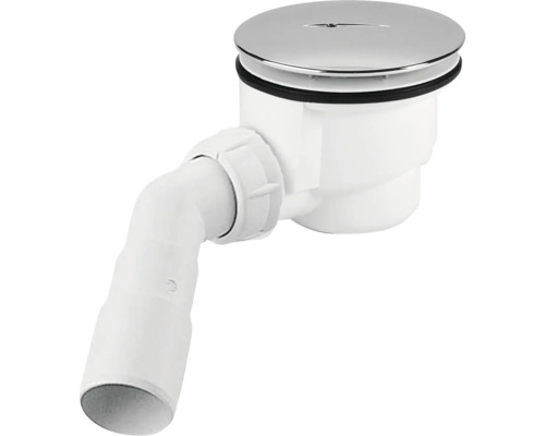 Sifon de duș cu capac cromat și țeavă de scurgere