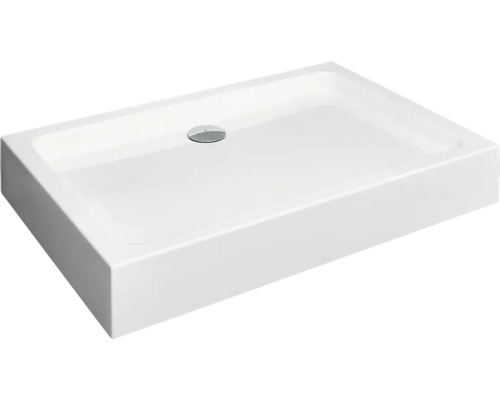 Cădiță de duș dreptunghiulară cu armătură de scurgere