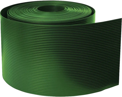Bandă de opacizare Thermoplast CLASSIC LINE 19 cm verde Bordură de grădină din plastic pe rolă