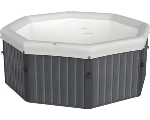 Jacuzzi gonflabil MSPA Tuscany pentru 6 persoane PVC Ø 193 cm H 76 cm capacitate 1100 l negru/gri aplicație cu control WiFi