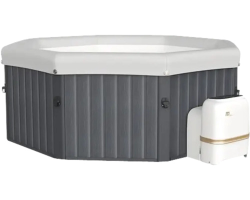 Cadă cu hidromasaj octogonală cu capac și unitate de control