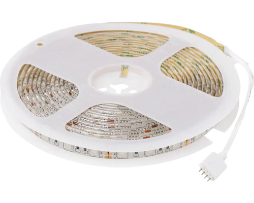 Bandă LED RGB QL Lighting 5m 72W, protecție la umiditate IP65, incl. telecomandă & controler