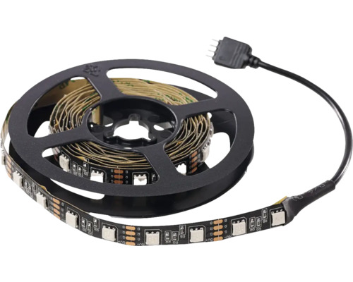 Bandă LED RGB QL Lighting 2m 20W, incl. telecomandă & minicontroler