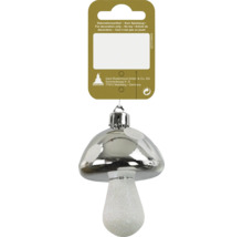 Ornament de Crăciun din sticlă în formă de ciupercă