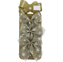 Fundițe decorative cu model fulgi de zăpadă, set de 3 bucăți