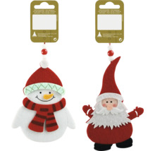 Decorațiuni de Crăciun din pâslă, om de zăpadă și Moș Crăciun