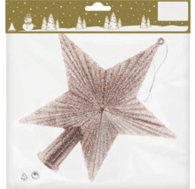 Stea sclipitoare pentru vârf de brad în ambalaj