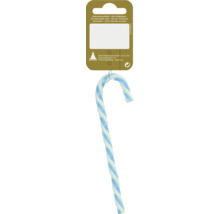 Baston de zahăr albastru-alb, ca element decorativ