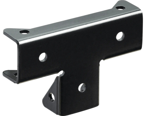 Conector de mobilă în formă de T cu găuri de fixare