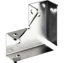 Conector de colț din metal cu găuri pentru fixare