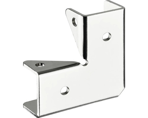 Conector unghiular din metal cu găuri de fixare