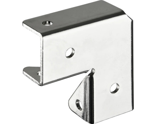 Conector unghiular din metal cu orificii de fixare