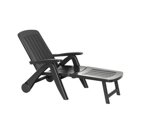 Șezlong plajă pliabil Bica Cancun plastic 71x56x192 cm | HORNBACH