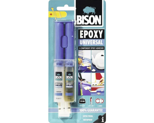 Adeziv epoxidic bicomponent universal Bison Epoxy Universal 2x12 ml