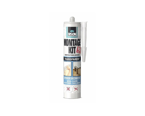 Adeziv pentru construcții Bison Montage Kit transparent 310 g Adeziv pentru construcții Bison Montage Kit transparent 310 g