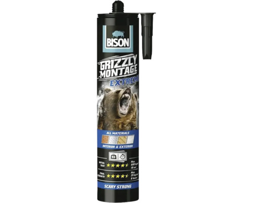 Adeziv pentru construcții Bison Grizzly Montage Extreme polimer 435 g