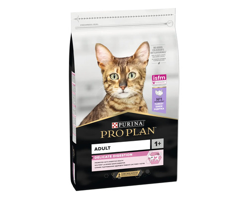 Hrană uscată pentru pisici PURINA Pro Plan Delicate cu curcan 10 kg-0