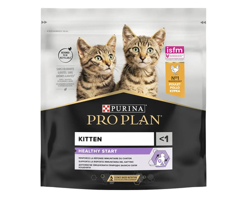 Hrană uscată pentru pisici PURINA Pro Plan Original Kitten cu pui 400 g-0
