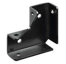 Conector unghiular negru cu găuri pentru fixare