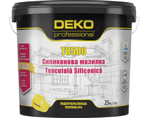 Tencuială decorativă siliconică Deko Professional T8500 F20 TRA 25 kg