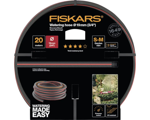 Furtun de grădină Fiskars 3/4", lungime 20m Q5