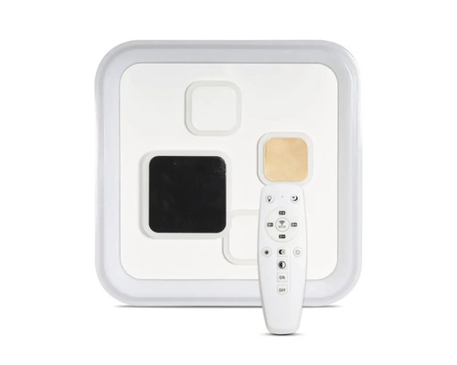 Plafonieră cu LED integrat Nova 92W 4500 lumeni 3000-6400K, cu telecomandă Plafonier pătrat cu telecomandă