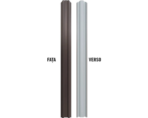 Fața și verso-ul unui stâlp de gard