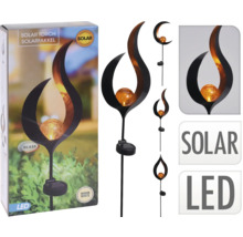 Torță solară cu iluminare cu LED și bilă de sticlă