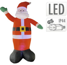 Moș Crăciun gonflabil cu iluminare LED pentru exterior
