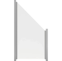 Element gard Belfort, dreapta, 90 x 180/90 cm, satinat-thumb-0